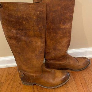 Frye Boots Melissa Button Back Zip